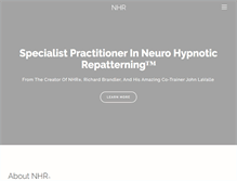 Tablet Screenshot of neurohypnoticrepatterning.com